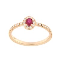 Anello Bolzoni Donna in Oro rosa Rubino 0.23 Ct AN1049-WR - AN1049-WR